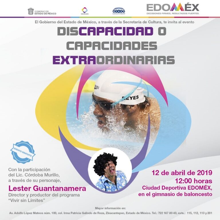 El próximo viernes 12 de abril se llevará a cabo la conferencia “Discapacidad o capacidades extra-ordinarias”