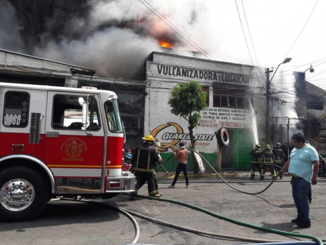 Fuerte incendio se registro en el Chamizal, municipio de Ecatpec