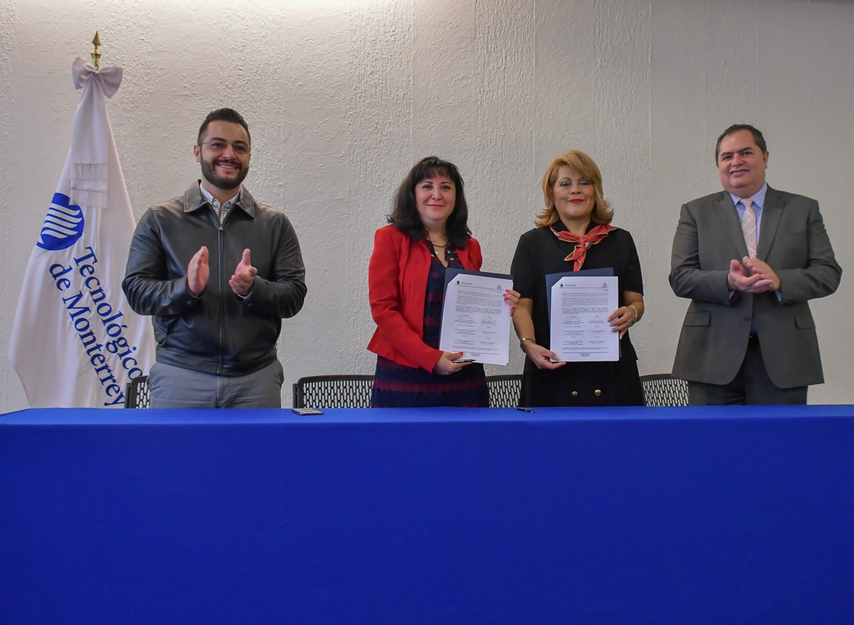 Gobierno Atizapense y Tec de Monterrey signaron convenio de colaboración para llevar a cabo acciones a favor de la sociedad y medio ambiente