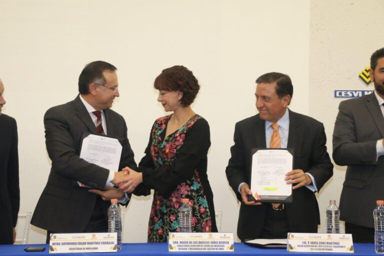  Realiza Secretario de Movilidad del Edoméx convenio con la Asociación Mexicana de Instituciones de Seguros.