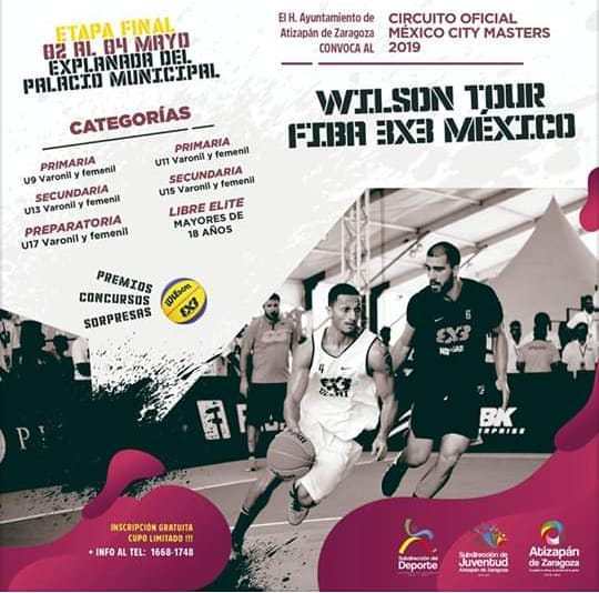 El municipio de Atizapán de Zaragoza recibirá el Wilson Tour FIBA 3X3 México