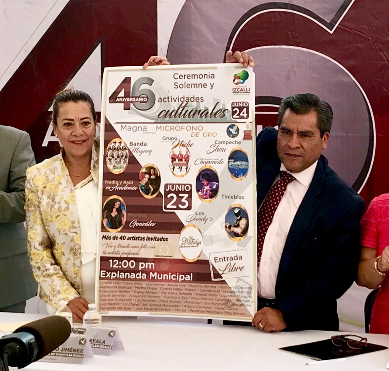 Todo listo para la celebración del 46 aniversario de Cuautitlán Izcalli