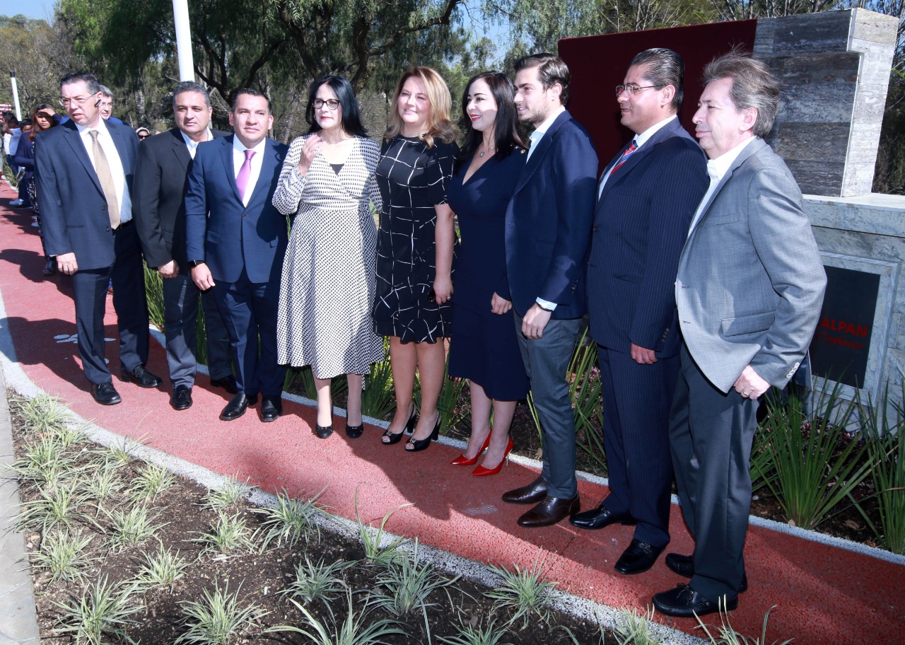 La alcaldesa Patricia Duran hizo entrega de la rehabilitación del parque correos, en coordinación con Plaza Satélite.