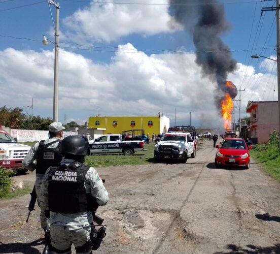 péndulo - guardia nacional explocion en puebla