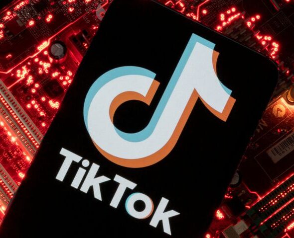 FILE PHOTO: Illustration shows TikTok logo