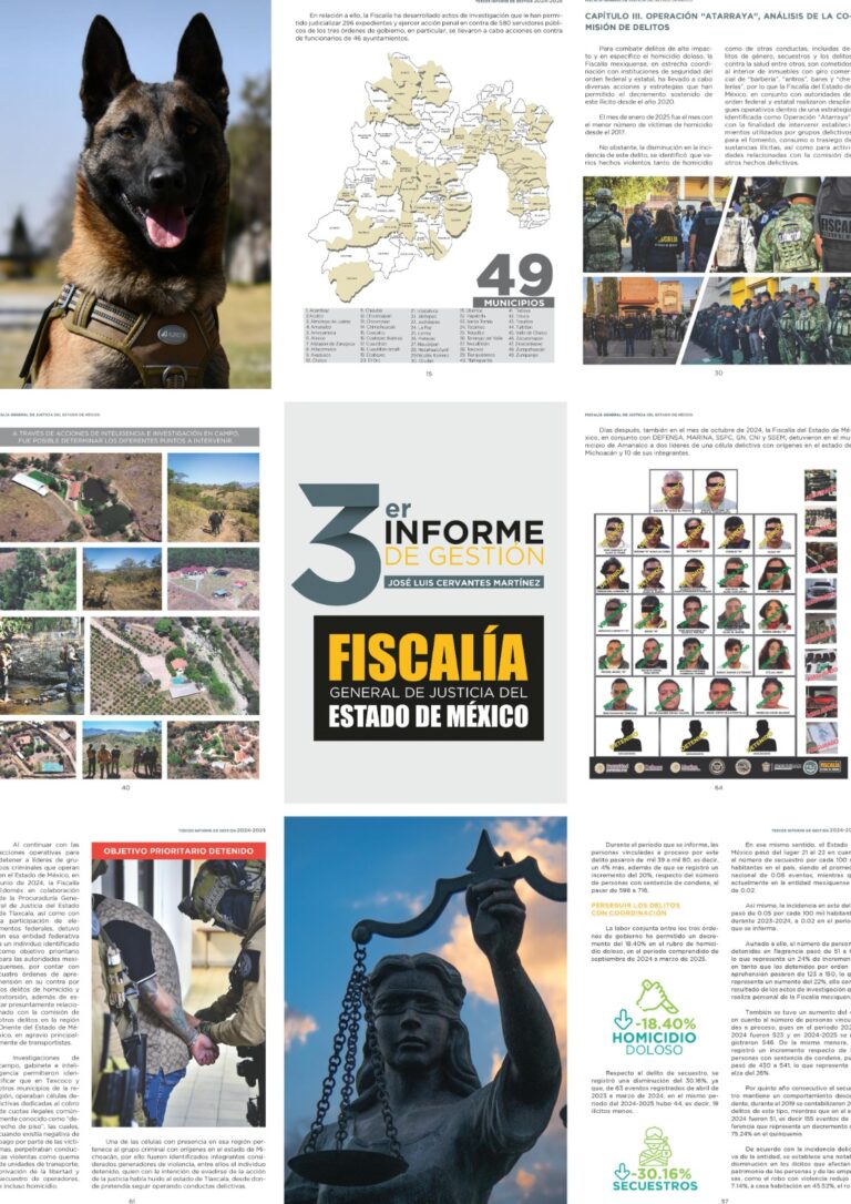 fiscalía 3er informe Edoméx