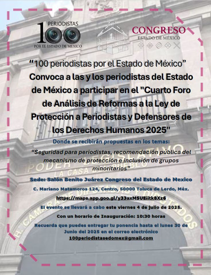 cartel 4to foro 100 periodistas