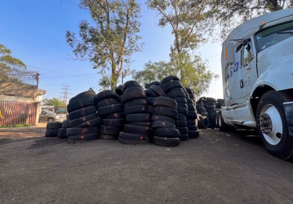 recolección de llantas en La Paz Edoméx