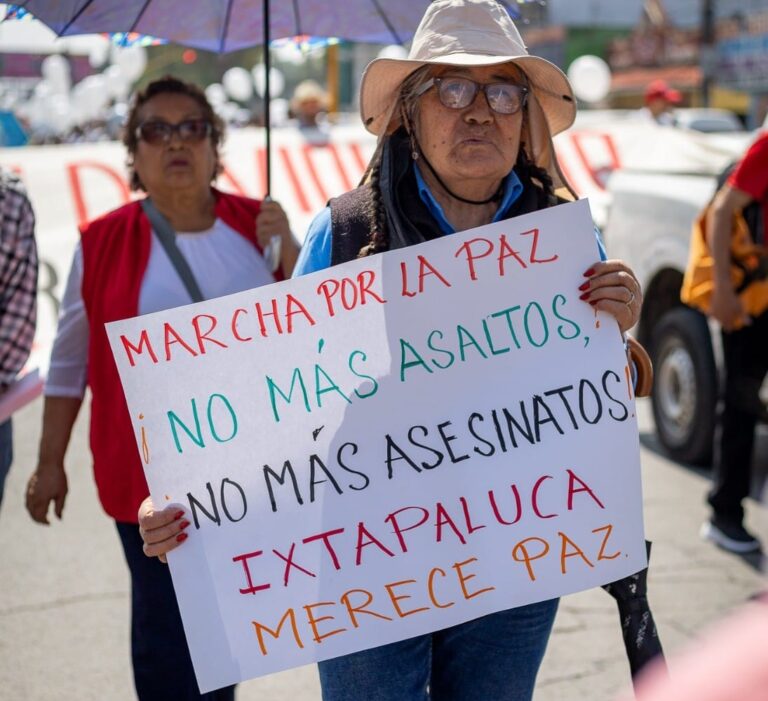 marcha en Ixtapaluca Edoméx