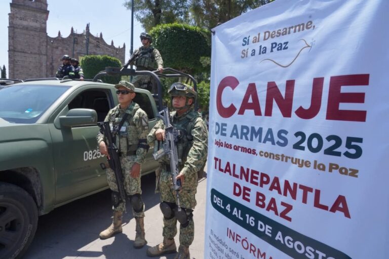 canje de armas en Tlalnepantla