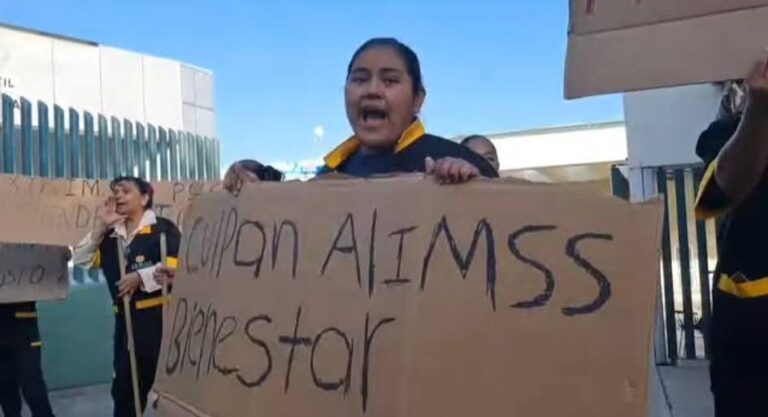 protesta en La Paz Edoméx Salud
