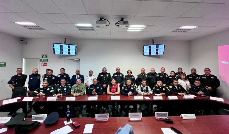Avanza coordinación interinstitucional por la seguridad en Azcapotzalco, Naucalpan y Tlalnepantla