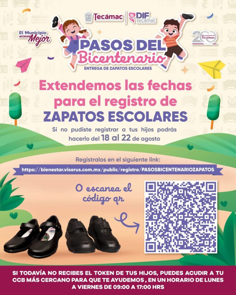 Tecámac entrega de zapatos escolares