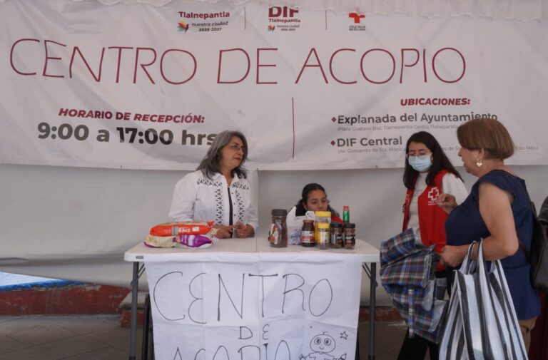 INSTALA TLALNEPANTLA CENTROS DE ACOPIO PARA APOYAR A DAMNIFICADOS DE VERACRUZ