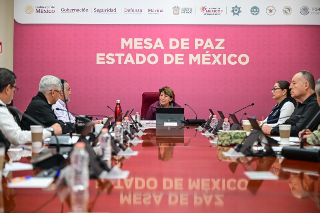 mesas de la paz Delfina Gómez