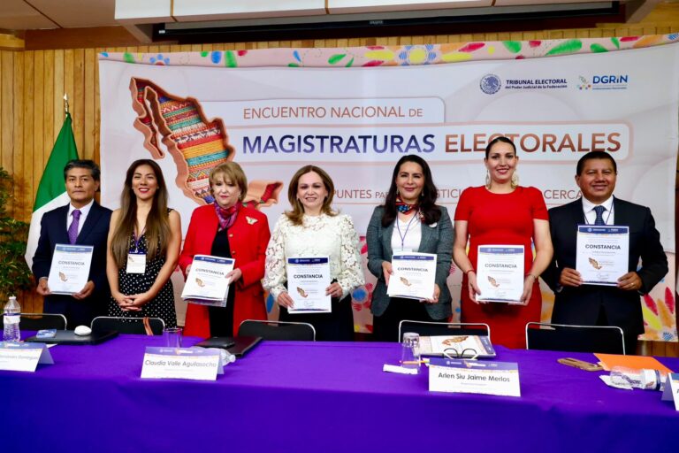 La Dra. Arlen Siu Jaime Merlos, Magistrada Presidenta del Tribunal Electoral del Estado de México