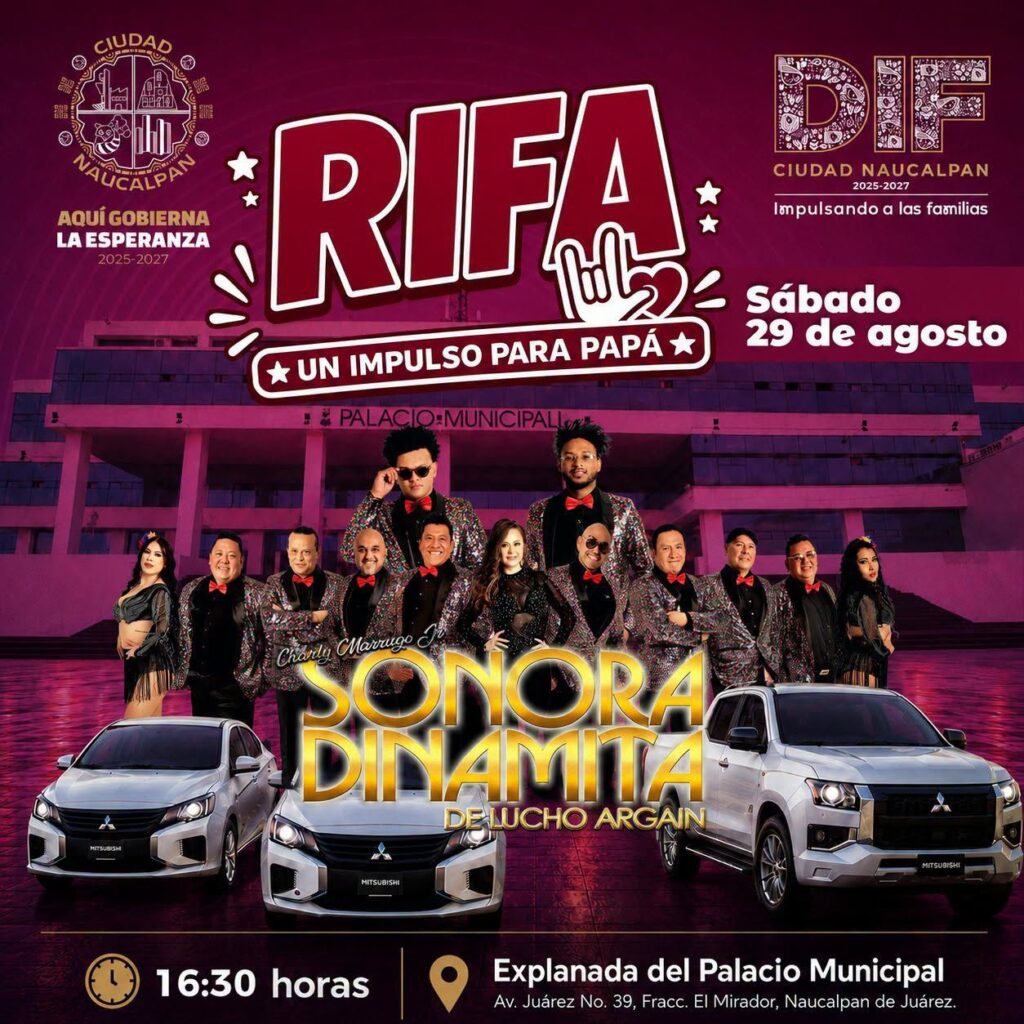 RIFA DE 3 AUTOS NUEVOS PARA LOS PAPÁS de Naucalpan
