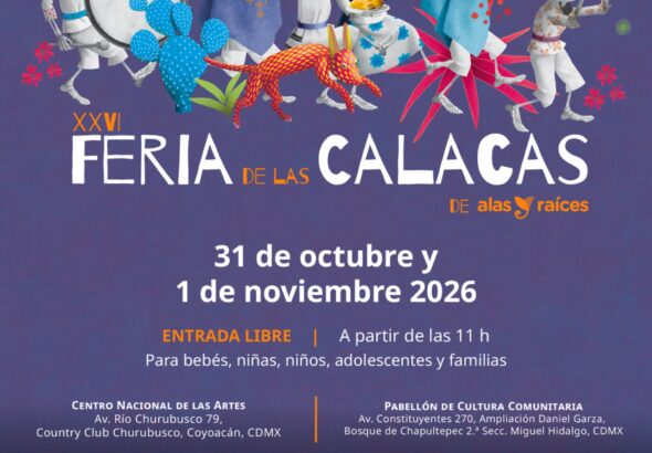 Cartel XXVI Feria de las Calacas de Alas y Raiěces.jfif