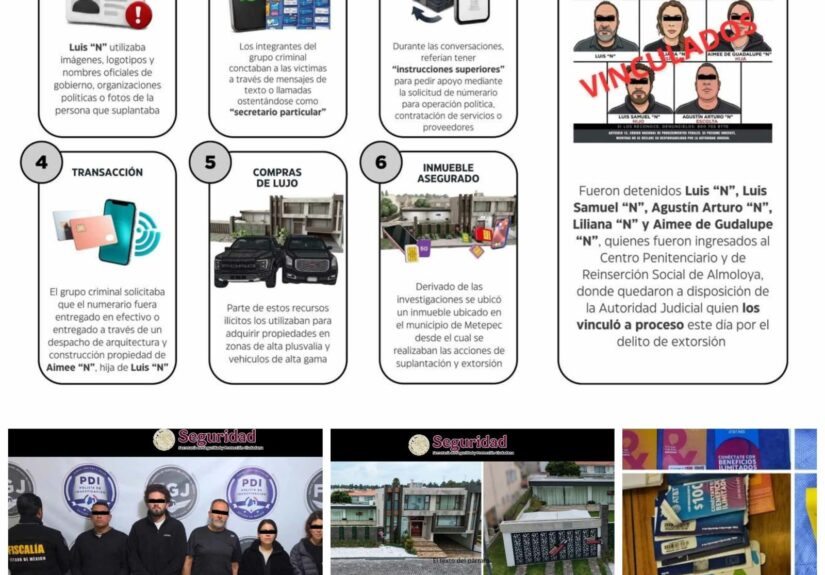 detenidos presuntos estorcionadores