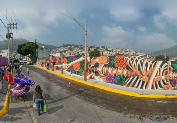 mural amor eterno en Ecatepec
