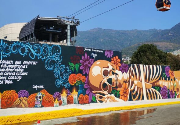 día de muertos mega mural Ecatepec